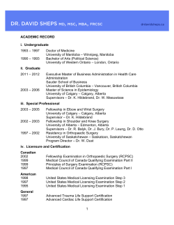 David Sheps Website CV