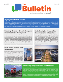 The Bulletin â Spring 2015 Edition