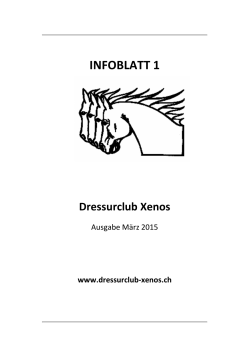 INFOBLATT 1 - Dressurclub Xenos