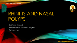 Rhinitis and nasal polyps
