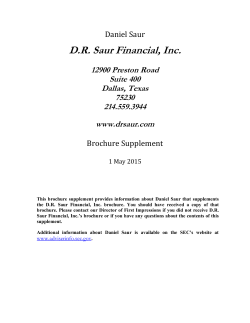 Daniel Saur - DR Saur Financial