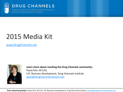 2015 Media Kit - Drug Channels Institute