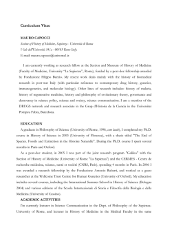 Curriculum Vitae - Standard drugs and drug standards
