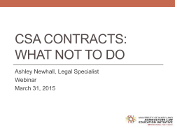 CSA What Not To Do WEBINAR - DRUM