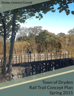 Town of Dryden Rail Trail Concept Plan Spring 2015