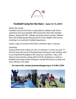 Football Camp Information