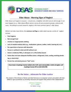 Be the Voiceâ¦.Advocate for Elder Jusce Elder Abuse