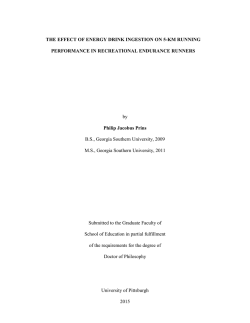 THE EFFECT OF ENERGY DRINK INGESTION ON 5