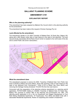 ballarat planning scheme amendment c191