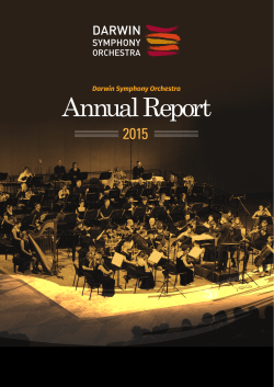 2014 Annual Report - Darwin Symphony Orchestra