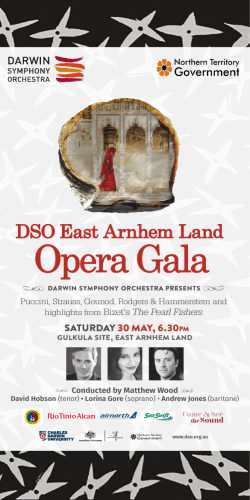 DSO East Arnhem Land - Darwin Symphony Orchestra