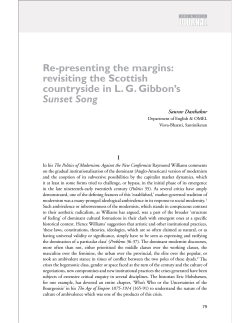 Re-presenting the margins: revisiting the Scottish