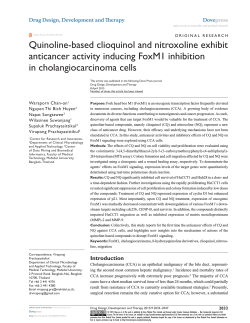 Quinoline-based clioquinol and nitroxoline exhibit