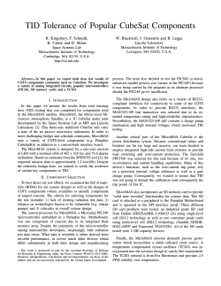 TID Tolerance of Popular CubeSat Components