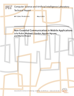 Non-Essential Communication in Mobile Applications