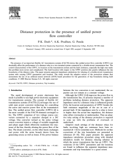 Distance protection in the presence of unified power flow