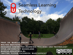 Seamless Learning Technology - DSpace at Open Universiteit