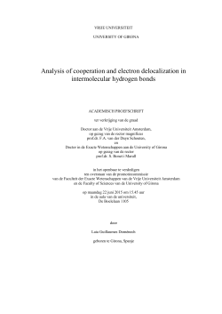 Analysis of cooperation and electron delocalization in intermolecular