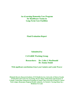 Final report - University of Calgary Digital Repository