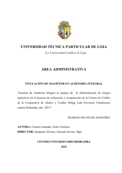 universidad t&Atilde;&copy;cnica particular de loja &Atilde;&iexcl;rea administrativa
