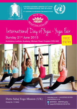 International Day of Yoga - Yoga Fair