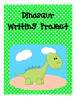 Dinosaur Writing Project