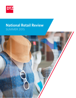 to the Summer 2015 National Retail Review