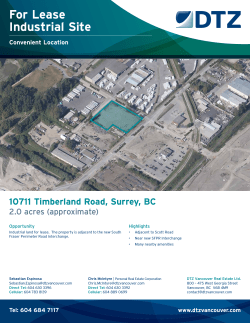 Timberland Rd 10711 DTZ INDUSTRIAL LEASE