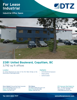 United Blvd 2381 DTZ INDUSTRIAL LEASE