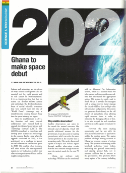 Ghana to make space