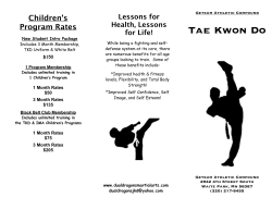 TKD Trifold Flyer - Dual Dragons Martial Arts