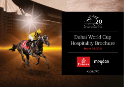Dubai World Cup Hospitality Brochure