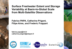 Surface Freshwater Extent and Storage Variability at Basin-to