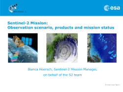 S-2 Products and Mission - Data User Element