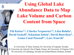 Using Global Lake Abundance Data to Map Lake Volume and