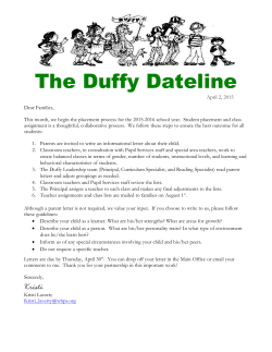 The Duffy Dateline