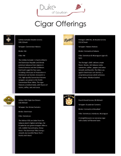 Now Selling Cigars