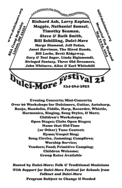 Get Dulci-More Festival 21 Full Brochure in Adobe PDF Format