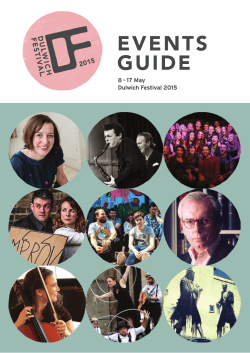 Festival Guide - Dulwich Festival