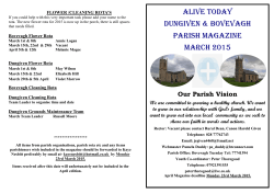 Alive Today Dungiven & Bovevagh Parish Magazine march 2015