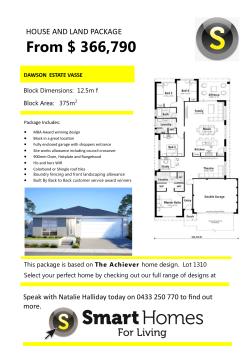 Smart Homes Lot 1304 4 2 From $366790
