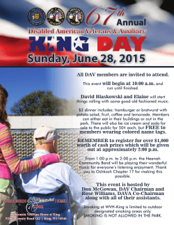 Disabled American Veterans & Auxiliary King Day