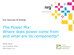 The Power Mix: Where does power come from and what are its