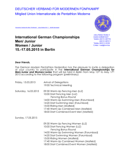 International German Championships Men/ Junior Women / Junior