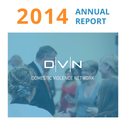 2014 ANNUAL REPORT - Domestic Violence Network