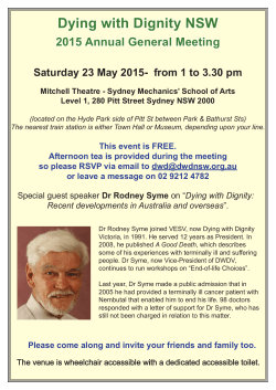 details of the NSW AGM on 23 May 2015