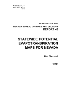 STATEWIDE POTENTIAL EVAPOTRANSPIRATION
