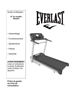 Everlast Treadmill Model #1653501 Manual