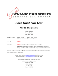 Barn Hunt Fun Test - DYNAMIC DOG SPORTS