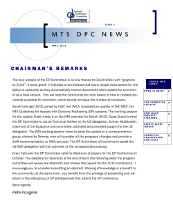 MTS DPC Newsletter - Dynamic Positioning Committee